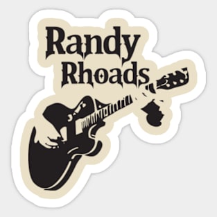 randy rhoads art Sticker